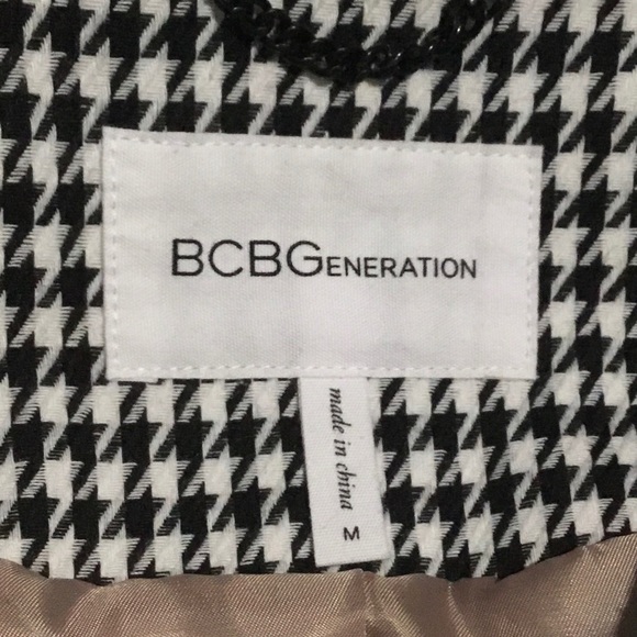 BCBG Houndstooth Trench Jacket - Picture 3 of 7